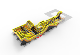 Buy inflatable park XL50 - 750m² for both young and old. Order inflatables online at JB Inflatables America