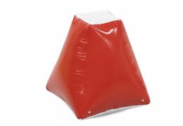 Buy inflatable airtight obstacle red in triangle shape to hide behind in archery bunker