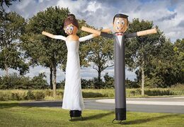Buy the 4m skydancer wedding couple online at JB Inflatables America now. All standard inflatable wacky inflatable tube guy are super fast delivered
