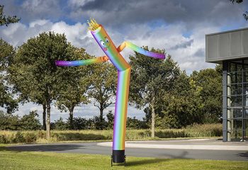 Koop de 6m verticale regenboog skydancer nu online bij JB Inflatables Nederland. Alle standaard opblaasbare airdancers worden razendsnel geleverd