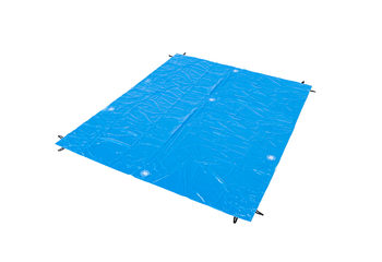 Grondzeil van 9 meter bij 6 meter kopen voor onder een inflatable in het blauw
