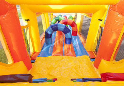Get your unique 17 meter wide beach themed obstacle course now for kids. Order inflatable obstacle courses at JB Inflatables UK