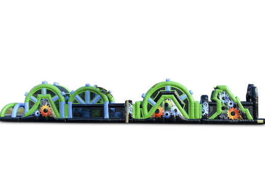 Buy Giga obstacle course 30m long in the colors black and green for both young and old. Order inflatable obstacle courses now online at JB Inflatables UK