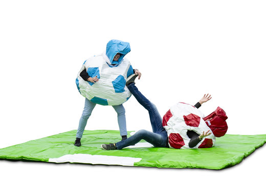 Buy inflatable sumo soccer suits for kids. Order bounce houses now online at JB Inflatables America