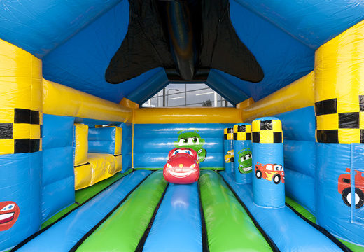 Buy a car inflatable covered bouncer with a 3D object on the roof at JB Inflatables UK. Order bouncers online at JB Inflatables UK