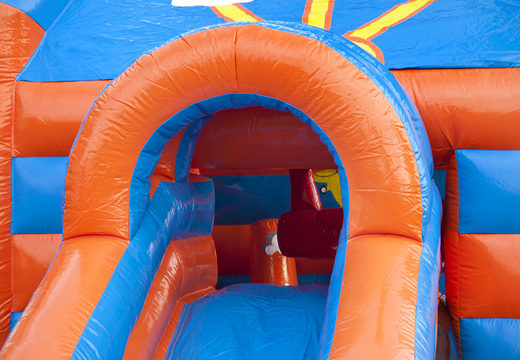 Buy an airplane inflatable covered bounce house with a 3D object on the roof at JB Inflatables UK. Order bounce houses online at JB Inflatables UK