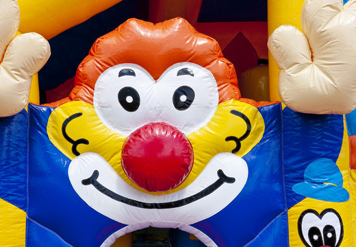 Order medium inflatable clown bouncy castle with slide for children. Buy inflatable bouncy castles online at JB Inflatables UK
