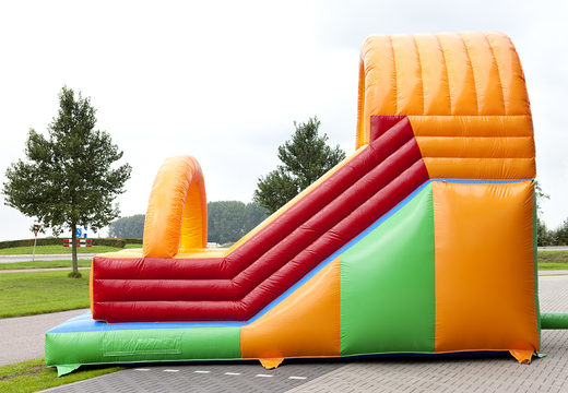 Get your inflatable clown slide with the cheerful colors and fun print on the back wall for children. Order inflatable slides now online at JB Inflatables UK