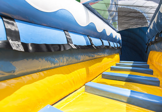 Crocodile slide with the cheerful colors and nice print. Buy inflatable slides now online at JB Inflatables UK