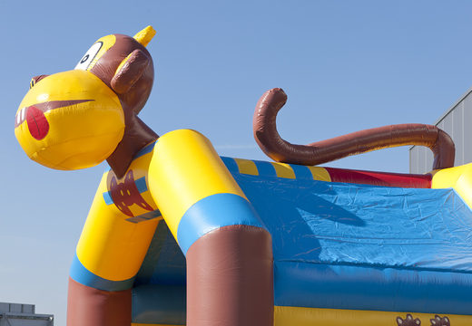 Order an inflatable multifun bouncer for kids with a roof and a 3D object of a monkey at JB Inflatables UK. Buy inflatable bouncers online at JB Inflatables UK