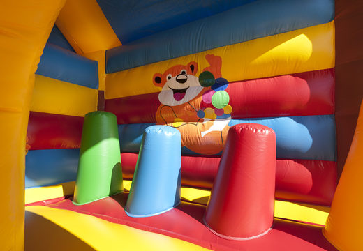 Order monkey inflatable covered bouncy castle with a 3D object on top from JB Inflatables UK. Buy bouncy castles online at JB Inflatables UK