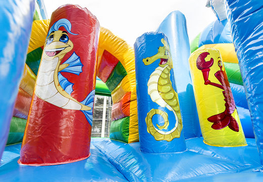 Order bouncy castle in seaworld with a slide for children. Buy inflatable bouncy castles online at JB Inflatables UK