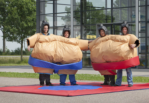 Order inflatable twin sumo suits for both young and old. Buy inflatable sumo suits online at JB Inflatables UK