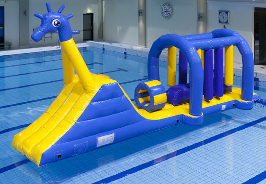 Buy unique inflatable obstacle course Swimming pool run Seahorse with fun objects for both young and old. Order inflatable pool games now online at JB Inflatables America