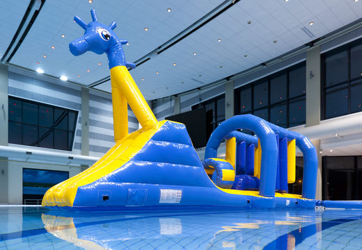 Order inflatable Swimming pool run Sea horse obstacle course with fun objects for both young and old. Buy inflatable obstacle courses online now at JB Inflatables America