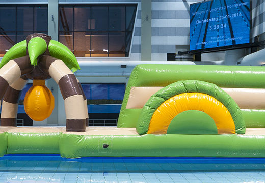 Buy inflatable double jungle run obstacle course for both young and old. Order inflatable obstacle courses online now at JB Inflatables America