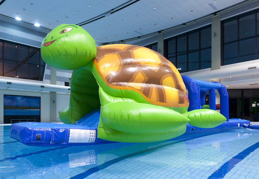 Spectacular Obstacle Run in turtle theme with challenging obstacle objects for both young and old. Buy inflatable pool games now online at JB Inflatables America