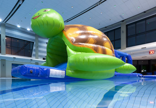 Get spectacular Turtle themed Obstacle Run with challenging obstacle objects for both young and old. Buy inflatable pool games now online at JB Inflatables America