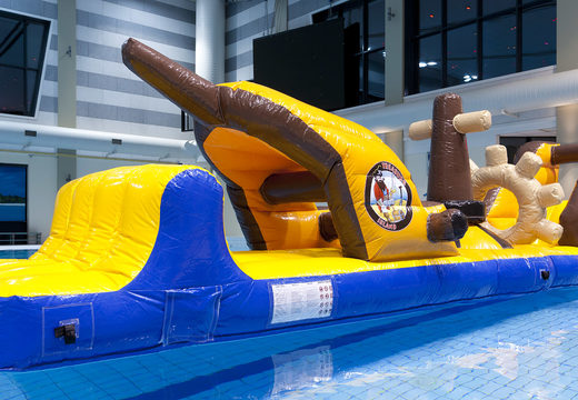 Buy unique inflatable obstacle course in the theme pirate ship run with fun objects for both young and old. Order inflatable pool games now online at JB Inflatables America