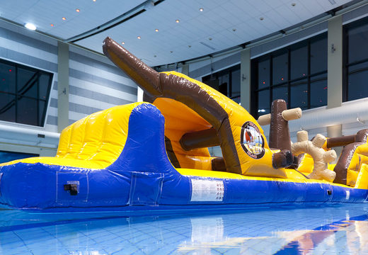 Get an airtight inflatable obstacle course in a pirate ship theme with fun objects for both young and old. Order inflatable obstacle courses online now at JB Inflatables America