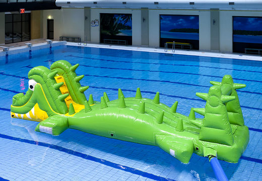 Buy an inflatable airtight crocodile run for both young and old. Order inflatable pool games now online at JB Inflatables America
