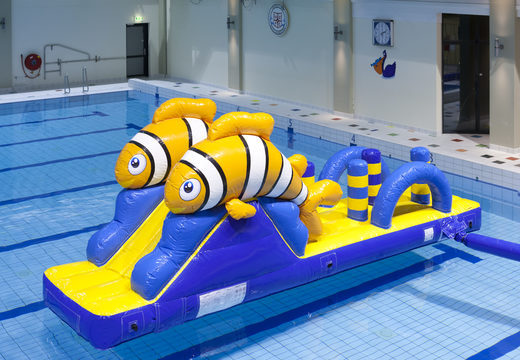 Order long inflatable clownfish run with slide for both young and old. Buy inflatable pool games now online at JB Inflatables America