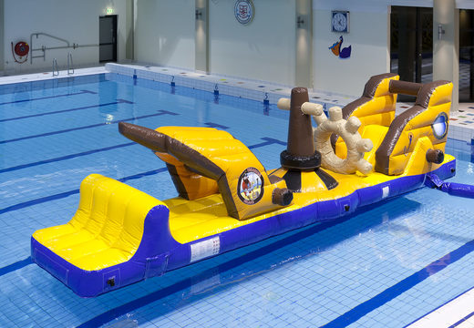 Inflatable pirate ship run obstacle course with fun objects for both young and old. Order inflatable obstacle courses online now at JB Inflatables America