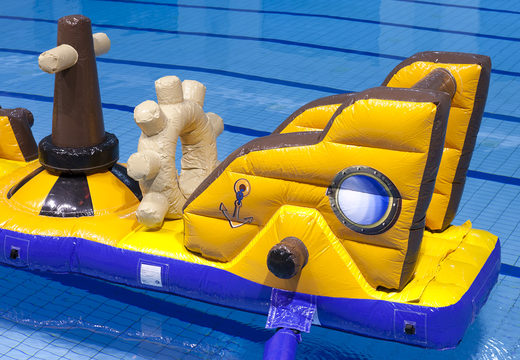 Slide obstacle course pirate ship run with fun objects for both young and old. Buy inflatable obstacle courses online now at JB Inflatables America