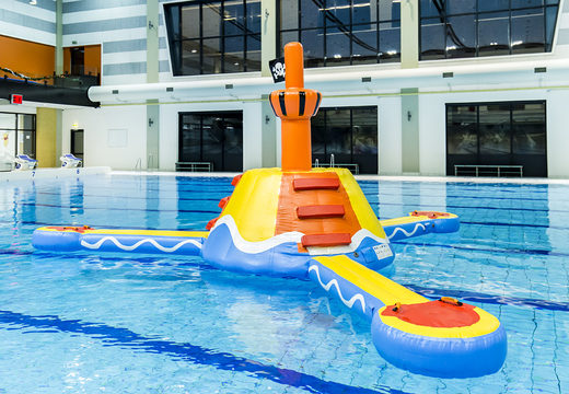 Buy an airtight pirate themed inflatable play island for both young and old. Order inflatable pool games now online at JB Inflatables America