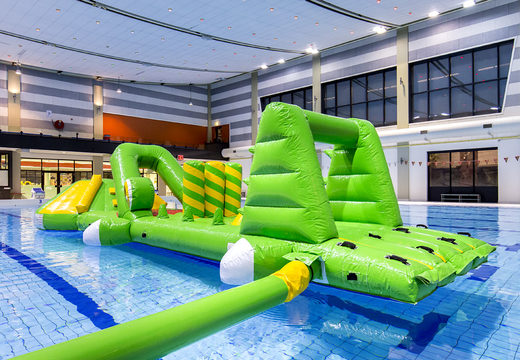 Order an inflatable slide in a crocodile theme for both young and old. Buy inflatable water attractions online now at JB Inflatables America