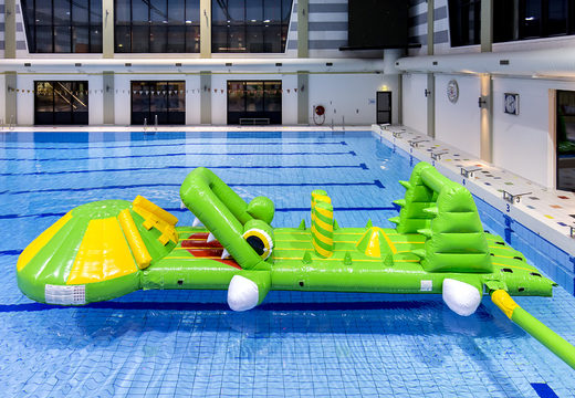 Get an inflatable crocodile-themed slide for both young and old. Order inflatable pool games now online at JB Inflatables America
