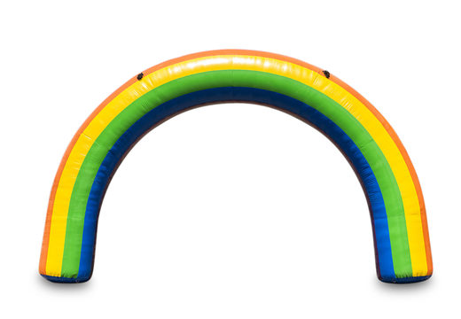 Inflatable arches 9x6m in rainbow color for sale at JB Inflatables UK online. Buy inflatable start & finish arches in standard colors and sizes for sport events 