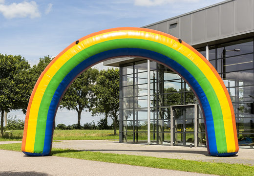 Inflatable 9x6m rainbow arches to buy at JB Inflatables UK. Inflatable advertising race arches for sport events available to buy in standard colors and sizes