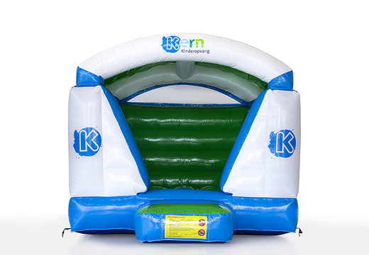 Order custom made Kern - mini indoor inflatable bouncer with your own logo with or without roof at JB Inflatables UK. Request a free design for inflatable bouncy castle in your own corporate identity now