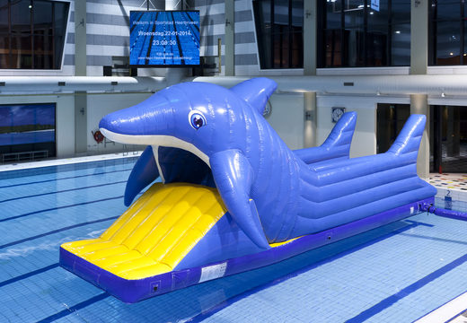 Order unique inflatable Obstacle Run in dolphin theme with challenging obstacle objects for both young and old. Buy inflatable water attractions online now at JB Inflatables America