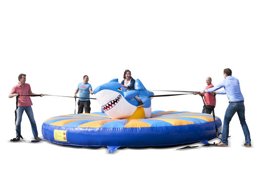 Buy pull-riding Rodeo Shark for children and adults. Order inflatables online at JB Inflatables America 