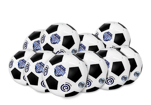Buy a large inflatable football with a diameter of 3 meters with different logos and D-rings. Order inflatable product replica online at JB Inflatables UK