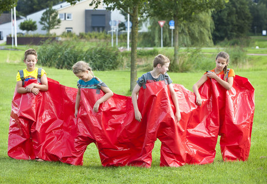 Buy red party trousers that can seat 4 people for both old and young. Order inflatable items online at JB Inflatables America