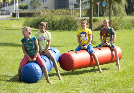 Order blue and red bouncy tube for both old and young. Buy inflatable items online at JB Inflatables America