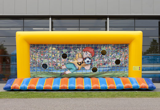 Get an inflatable football goal with an inflatable bed for both young and old. Buy inflatable football goal with bed now online at JB Inflatables UK