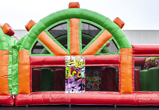 Inflatable Stadt Dormund Jugendamt obstacle course for both young and old. Buy inflatable obstacle courses online now at JB Promotions UK