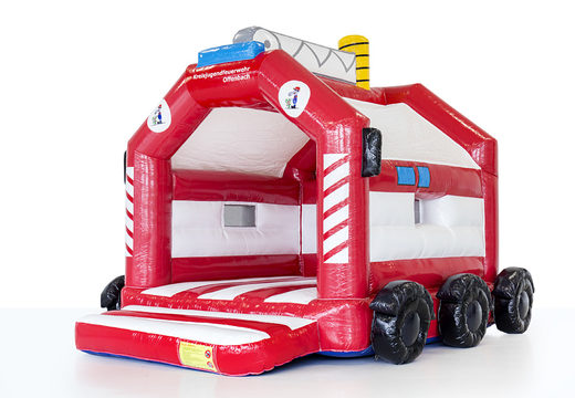 Promotional youth fire brigade - a frame fire brigade bouncy castle with 3D made at JB Promotions. Buy promotional bouncy castles in all shapes and sizes at JB Promotions UK