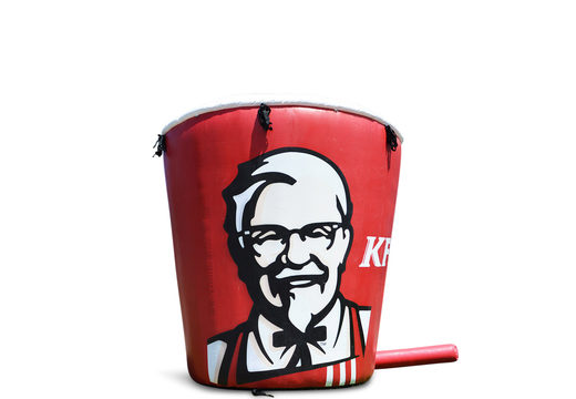 Order full color print 3 meter high KFC bucket blow-up promotionals. Buy iblow up advertising online at JB Inflatables UK