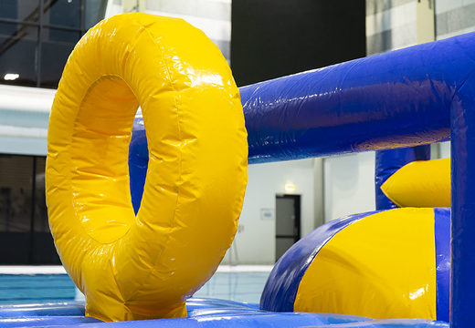 Get airtight inflatable Obstacle Run Marine XL swimming pool obstacle course with double climbing wall and double slide for both young and old. Order inflatable obstacle courses online now at JB Inflatables America