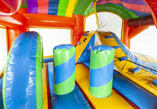 Order indoor inflatable multiplay bounce house with slide in party theme for children. Buy inflatable bounce houses online at JB Inflatables UK