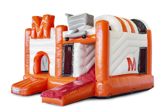 Buy online a custom made Supermarket Multiplay with 3D inflatables at JB Promotions UK. Request a free design for inflatable bouncy castles in your own corporate identity now