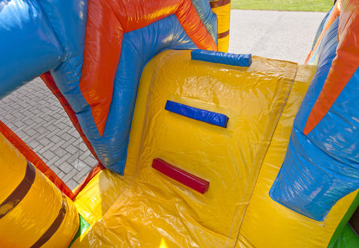 Buy multiplay pirate boat bouncer with a slide for children. Order inflatable bouncers online at JB Inflatables UK
