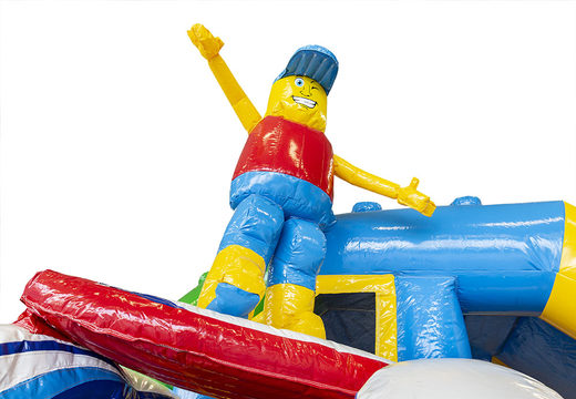 Buy inflatable slide combo superblocks bouncer for kids. Inflatable bouncers with slide for sale at JB Inflatables UK