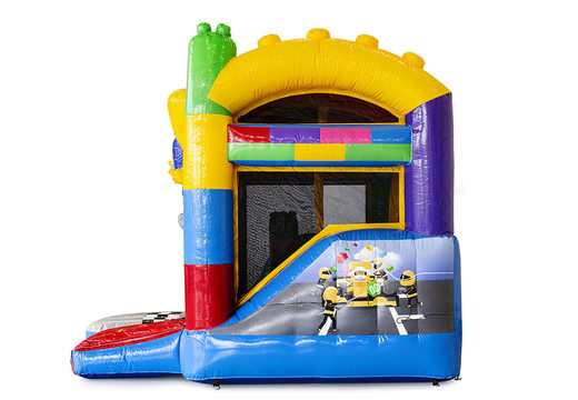 Order mini inflatable superblocks bouncy castle with slide for children. Buy inflatable bouncy castles online at JB Inflatables UK