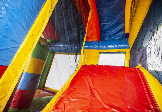 Buy multiplay L Superblocks bouncy castle with a slide for children. Order inflatable bouncy castles online at JB Inflatables UK